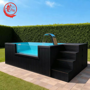 <span class=keywords><strong>Piscina</strong></span> Contenitore a Basso Prezzo con Protezione UV, per Resort e Spazi Ricreativi, con Deck Integrato in Legno-Plastica, Piccola <span class=keywords><strong>Piscina</strong></span> a Immersione, Facile da Montare - Product Image 1