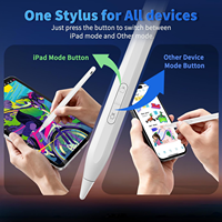 Stylet capacitif actif à double système WENKU WKZP033A, détection de l'angle d'inclinaison, iPad série 2018-2024, rejet de la paume magnétique