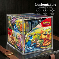 Boîte de rangement et de protection en acrylique transparent UV personnalisée pour mini-boîtes de collection TCG (lot de 8)