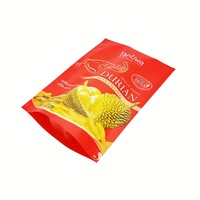 Vente en gros Sachet Mylar Pochette en plastique Fruits secs Snack Durian Emballage Doypack avec conception personnalisée imprimée