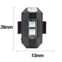 Accessoires Auto Usb Mini Universel Led Moto Arrière Queue Lumière Stroboscopique Drone Led Feux D'avertissement Laser Brouillard Lampe