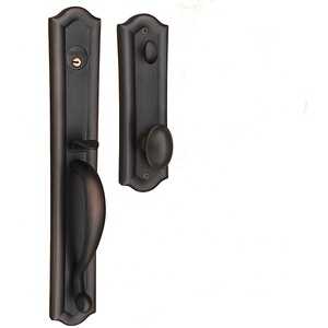 Poignée de porte de luxe de style rétro, serrure pour hôtel européen, villa, porte opposée à la poignée de porte principale - Product Image 5