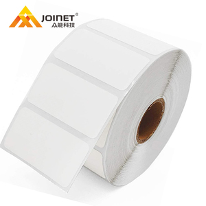 fast selling blank or printed thermal paper sticker for ze bra barcode label roll