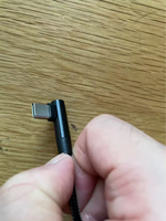 Câble USB C vers USB C à angle droit, en nylon tressé, cuivre pur, charge rapide 3A, cordon de données coudé pour téléphone portable et ordinateur
