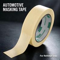 Ruban de masquage automobile jaune foncé en papier crépon pour la réparation et la finition de carrosserie