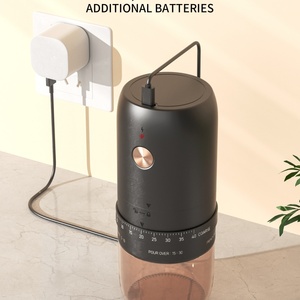 Electric Coffee Mill <b>Small</b> Rechargeable Usb Portable Handheld Burr Coffee Bean Grinder Portable Electric Coffee Grinder - Product Image 3