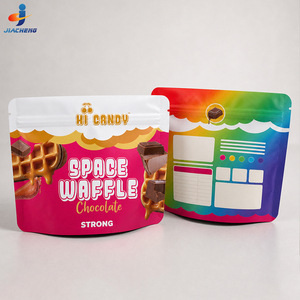 Sacs refermables personnalisés en Mylar avec fermeture éclair pour bonbons, gommes, biscuits, snacks et emballages alimentaires avec logo - Product Image 2