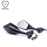 Rétroviseurs de moto à LED pour KAWASAKI NINJA 6R 9R 650R 250R 636 YAMAHA YZF R1 R6 R6S SUZUKI GSXR 600K 5 750 1000