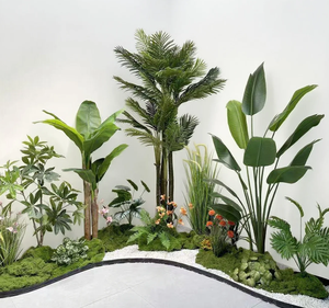 <span class=keywords><strong>Giardino</strong></span> paesaggio artificiale pila di <span class=keywords><strong>piante</strong></span> paesaggio Bonsai sempreverde casa scale angolo paesaggio decorativo pianta di plastica - Product Image 6