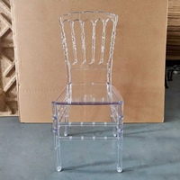 Chaise de salle à manger moderne en plastique transparent - Durable, imperméable, portable avec garantie de 2 ans pour une utilisation à la maison et en extérieur