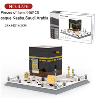 Wange 4226 - Juego de Bloques de Construcción del Modelo Popular de la Mezquita Kaaba de La Meca, Juguetes de Plástico Nuevos, Ladrillos de Arquitectura de la Mezquita, Famosos Bloques de Construcción del Kaaba