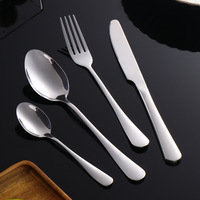 Ensemble de couverts en acier inoxydable moderne personnalisable, couteaux, fourchettes, cuillères, série 410 1010, finition miroir, pour la cuisine, la salle à manger