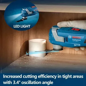 Outil oscillant sans fil <span class=keywords><strong>BOSCH</strong></span>, outil nu, sans balais, universel, 18V, rechargeable, <span class=keywords><strong>machine</strong></span> de découpe GOP 185-LI - Product Image 4