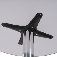 Table ronde pliante en aluminium de hauteur bar, au design minimaliste, pour ferme, hôtel, terrasse extérieure, cuisine, atelier