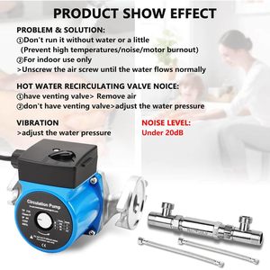 ปั๊มหมุนเวียน ZAIGANMA 110V 1 นิ้ว NPT ควบคุมความเร็วได้ 3 ระดับ สำหรับระบบทำน้ำร้อนภายในอาคาร - Product Image 3