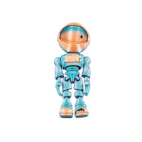 Desain Baru 2026 1Pc Kerangka Luar Angkasa 3D Interaktif Dengan Helm yang Dapat Digerakkan Figur Tengkorak Astronot yang Menyenangkan Bahan Pla