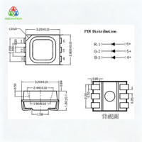 LED SMD RVB Shengtian 3528 3.5x2.8x1.8mm 5V 20mA Pleine Couleur 0.06-0.2W Garantie 2 Ans pour Rétroéclairage et Indicateur – Disponible en OEM