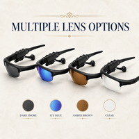 Lentes de Sol Inteligentes con Audio, Llamadas HD, Reproducción de Música, Lentes con Bloqueo de Luz Azul para Deportes al Aire Libre, Lentes Inteligentes con IA