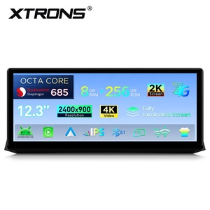 XTRONS 12.3 Inch 2K Screen Qualcomm Snapdragon 685 8+256GB Android Car Screen Upgrade for BMW 5 Series E60/E61/M5 CCC System - Product Image 3