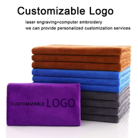 Serviettes de lavage et de séchage pour voiture en microfibre ultra douce et absorbante, plusieurs tailles (30x30cm, 70x140cm), pour le nettoyage domestique - Vente en gros