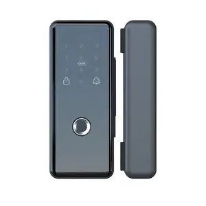 Smart Biometric Fingerprint Sliding Glass Door Lock With Keys