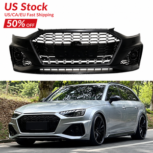 Vente en stock aux États-Unis : Kit de pare-chocs avant style RS4 pour <span class=keywords><strong>Audi</strong></span> A4 B9.5 <span class=keywords><strong>2020</strong></span> à 2024, fourni en gros par l'usine, avec calandre noire en nid d'abeille - Product Image 1
