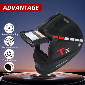 Casco de Soldadura con Oscurecimiento Automático Solar, Gorra de Soldador para Máquina de Soldar y Herramienta de Corte por Plasma, Protector Facial - Product Image 2