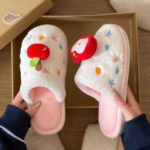 รองเท้าแตะแบบสวมครึ่งเท้าบุขนแกะสำหรับผู้หญิง รุ่นใหม่ประจำปี 2025 สำหรับฤดูใบไม้ผลิ ฤดูใบไม้ร่วง ฤดูหนาว พื้นหนาสองชั้น ทำจากผ้าขนสัตว์และผ้าฝ้าย อุ่นสบาย เหมาะสำหรับใส่กลางแจ้ง - Product Image 3