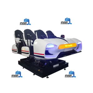 เครื่องเล่นเกมยิงปืนเสมือนจริง <span class=keywords><strong>VR</strong></span> 9D สีสันสดใสในสวนสนุกในร่ม พร้อมเครื่องหยอดเหรียญ และโรงภาพยนตร์ <span class=keywords><strong>VR</strong></span> 360 องศา - Product Image 3