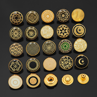 Boutons-pression en alliage de zinc de 12 mm de la fabrique de boutons APEX, attaches en métal, logo personnalisé, vêtements fantaisie, chemise, thobe, bouton-pression pour vêtements