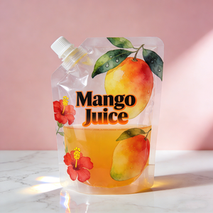 Bolsa con Boquilla de Forma Especial, Resistente a la Humedad, para Envasado de Líquidos de 500 ml y 1 litro, Personalizable y Reciclable - Product Image 1