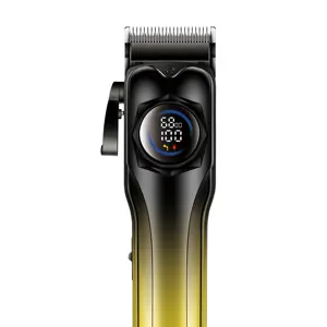Saç kesme elektrikli LED saç kesme makinesi profesyonel akülü saç giyotin Clippers erkekler için sıcak satış 2000mah Metal Usb
