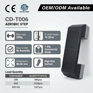 IUNNDS CD-T006 PP Material Adjustable <strong>Exercise</strong> Stepper Aerobic <strong>Step</strong> <strong>Platform</strong> - Product Image 3