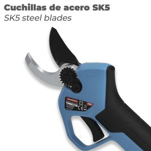 Forbici da potatura a batteria 16.8v/2ah. Include 2 batterie e custodia per il trasporto. - Product Image 5