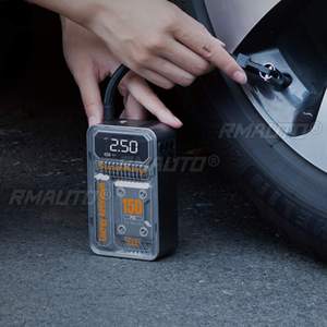 4000mah <b>Car</b> Air Inflator Cordless <b>Inflatable</b> Tyre Pump 3-150PSI Digital Display Air Compressor for <b>Car</b> Motorcycles Bicycle - Product Image 2