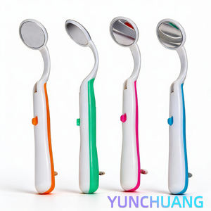 Miroir buccal dentaire à LED anti-buée avec manche en plastique, outil d'examen buccal dentaire avec lumière, miroir buccal, endoscope buccal - Product Image 6