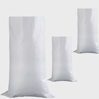 Emballage en plastique de haute qualité, sacs tissés en polypropylène blanc pp pour aliments pour animaux