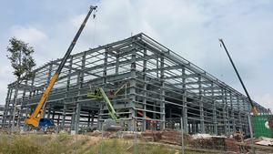 Estructura <span class=keywords><strong>de</strong></span> Acero, Estructura Metálica para Estadio <span class=keywords><strong>de</strong></span> Fútbol, Techo Prefabricado para Tribunas, Diseño Personalizado OEM - Product Image 4