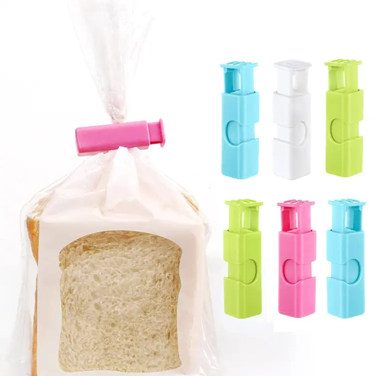 4 pièces sac à pain pinces d'étanchéité alimentaire adaptées aux fournitures de cuisine pinces de maintien de la fraîcheur étanches à l'humidité pinces d'étanchéité de sac en plastique