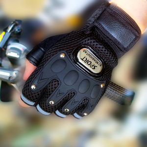 <span class=keywords><strong>Gants</strong></span> Tactiques de <span class=keywords><strong>Combat</strong></span> Mi-Doigts de Moto avec Protection de Paume et des Jointures pour Hommes, Vente en Gros - Product Image 5