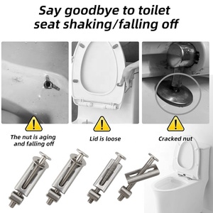 Accessoire de toilette à boulon en acier inoxydable TS500 attache de housse de siège moderne et élégante <span class=keywords><strong>pour</strong></span> salle de bain et hôtel - Product Image 3