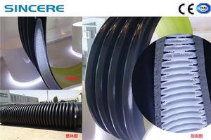 Attrezzatura per Estrusione di Tubi a <span class=keywords><strong>Spirale</strong></span> in HDPE, Pompa a Vite Singola, Modulo di Formatura Profili Regolabile, Certificato TUV, <span class=keywords><strong>Anello</strong></span> SN20 - Product Image 3