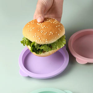 <span class=keywords><strong>Moule</strong></span> à pain à hamburger en silicone à démoulage facile - <span class=keywords><strong>pour</strong></span> gâteaux, pains et bases de hamburgers faits maison - Product Image 4