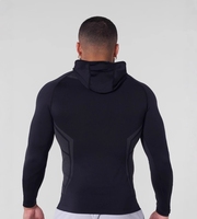 Ensemble de sport moulant : sweat à capuche, pantalon de jogging et veste de fitness extensible