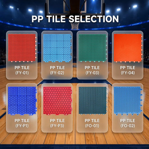 Baldosas deportivas entrelazadas de PP con efecto madera al por mayor de fábrica, tamaño personalizado, antideslizantes, para gimnasios y canchas, suministro directo. - Product Image 5