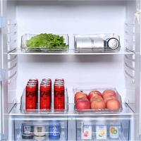 Keuken opbergbox van voedselveilig transparant plastic, stapelbaar, lade-model, voor groenten, fruit, dranken, koelkastopbergbox