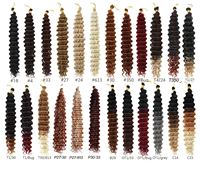 Cheveux synthétiques en gros pour tresses, ondulations profondes, bouclés, pour tresses au crochet, tresses Box River, ombrés, ondulations océaniques, boucles profondes, torsades