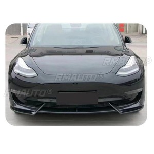 Difusor de Parachoques Delantero para Auto, Spoiler Negro Brillante, Pieza de Modificación para Tesla Model 3 2019-2022, Accesorios para Auto - Product Image 3