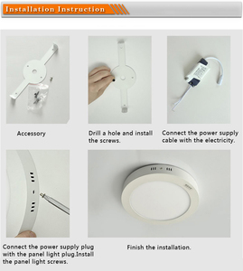6W 12W 18W 24W <span class=keywords><strong>220MM</strong></span> regulable redondo cuadrado montado en superficie Led Panel <span class=keywords><strong>Downlight</strong></span> - Product Image 3