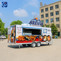 Remolque de Comida para Helados y Café, Carrito de Venta Móvil, Totalmente Equipado, Servicio de Catering al Aire Libre, Tamaño Personalizado, Camión de Comida para Hot Dogs y Pizza